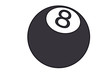 Schwarze 8 - Billard