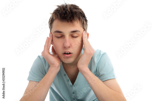 Photo: Headache pain discomfort Headache pain discomfort