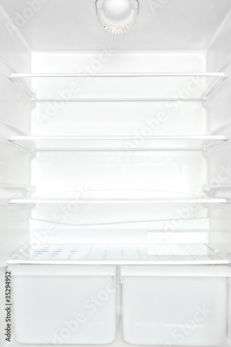Photo: Empty fridge. Empty fridge.
