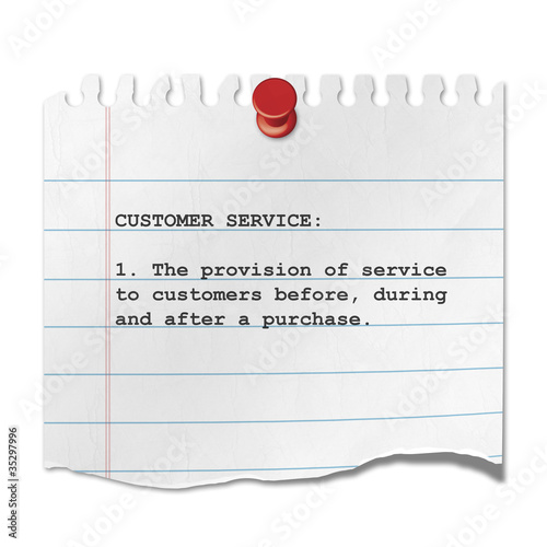 Illustration: Recorte de papel texto CUSTOMER SERVICE Recorte de papel texto CUSTOMER SERVICE