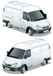 Vector delivery van