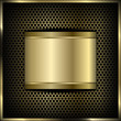 mesh background label gold 2