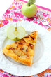 Apple pie with caramel and cinnamon. Apple pie with caramel and cinnamon.