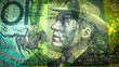 Australian 10 dollars close up Australian 10 dollars close up