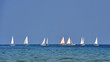 Sailing boats on the sea and blue sky Sailing boats on the sea and blue sky