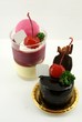 strawberry and chocolate cakes