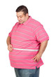 Fat man with a tape measure