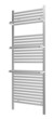 Wall-mounted towel rack with chrome finishing, 3d illustration