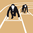 Vektor: silhouette business, compétition silhouette business, compétition