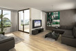 Apartment with a TV