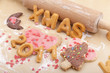 Foto: christmas cookies with letter biscuits christmas cookies with letter biscuits