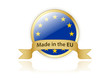 “MADE IN THE EU” label (badge stamp flag European)