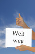 Weit weg