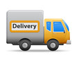 Yellow commercial vehicle - delivery van