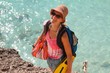 Touriste heureuse Touriste heureuse