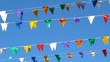 Guirlandes de fanions un jour de fête