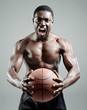 Aggresive basketballer