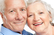 Happy aged couple portrait
