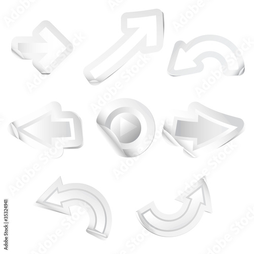 Vektor: Arrow Stickers Arrow Stickers