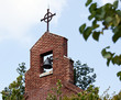 Photo: Brick bell tower of church Brick bell tower of church