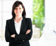 Smiling businesswoman