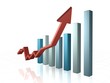 Red Arrow Up business chart