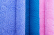 Colorful folded towels Colorful folded towels