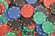 Many poker chips