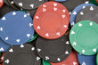 Many poker chips