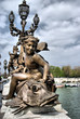 Sculpture, of Alexander III Bridge in Paris
