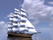 Illustration: The three-masted sailing ship The three-masted sailing ship