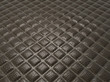 Fashion background: Alligator stitched black skin