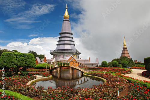 Photo: Napamaytanidol Chedi, Doi Inthanon in ChiangMai, Thailand Napamaytanidol Chedi, Doi Inthanon in ChiangMai, Thailand