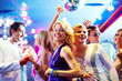 Dancing at party
