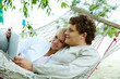 Couple with laptop