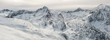 Panorama of Pyrenees mountains