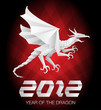 Origami year of the dragon 2012
