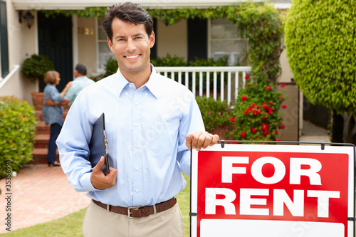 Photo: Real estate agent at work Real estate agent at work