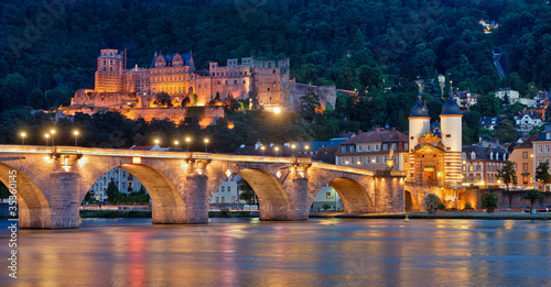Foto: Heidelberg Alte Brücke und Schloss Heidelberg Alte Brücke und Schloss