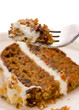 Walnut Carrot Cake On A Fork