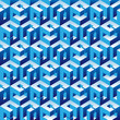 Vector: metal cubes pattern metal cubes pattern