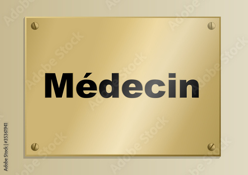 Vector: Plaque_Metier_Medecin Plaque_Metier_Medecin