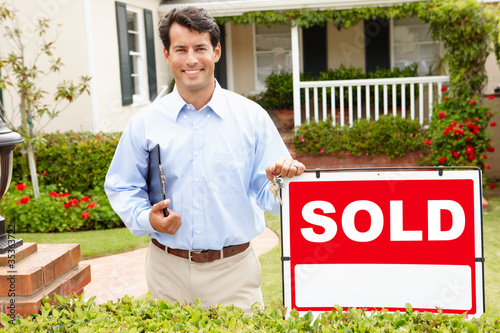 Photo: Real estate agent at work Real estate agent at work