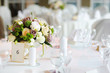Table set for an event party or wedding reception
