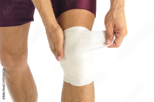 Photo: Knee injury Knee injury