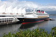 Cruise ship moored at Canada place in Vancouver BC Canada.