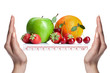Summer fresh fruits isolated on white