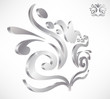 Isolated 3D damask Icon
