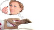 Woman thinking about taking care of herself