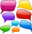 Vector color speech bubbles. Vector color speech bubbles.